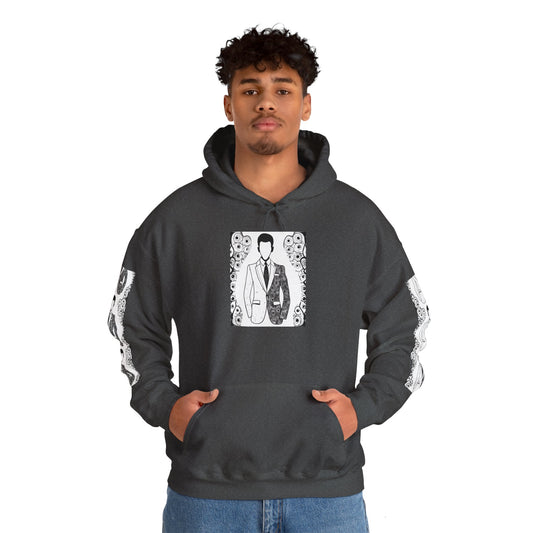 Hooded Sweatshirt - Eyes Only Look Out Exclusive No Face Suit and Eyes Design