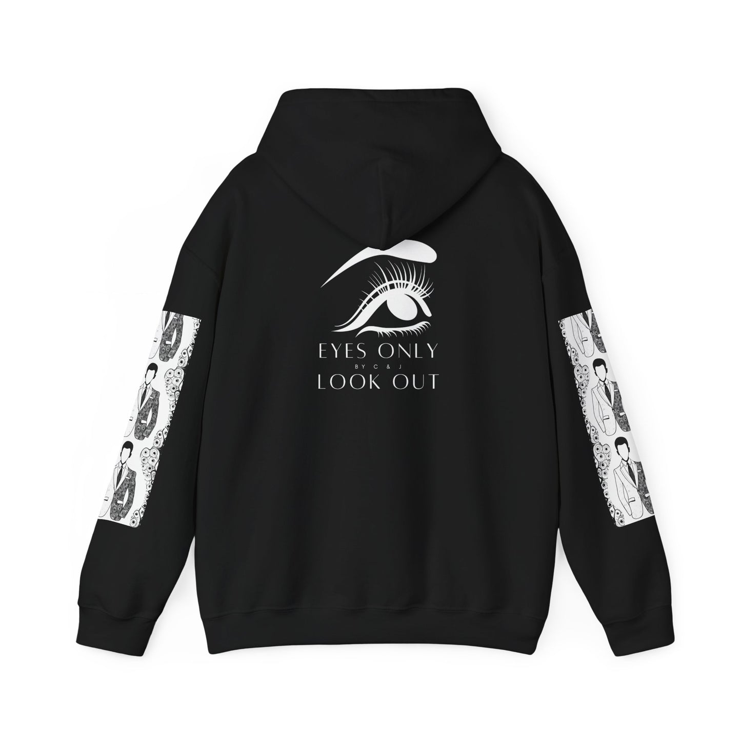 Hooded Sweatshirt - Eyes Only Look Out Exclusive No Face Suit and Eyes Design