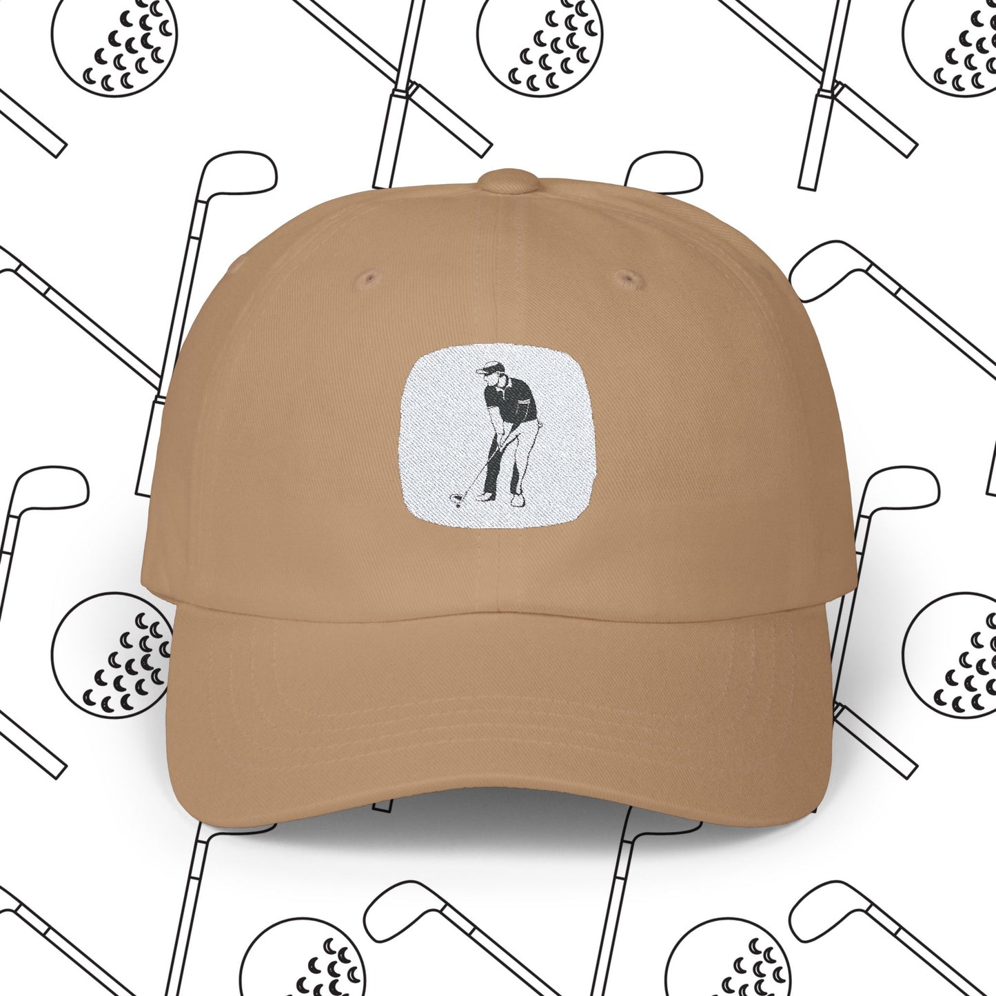 Embroidered Golf Dad Cap - Minimalistic Strap Back Hat for Men and Women, Adjustable - Perfect Gift for Golf Lovers, Classic Sporty