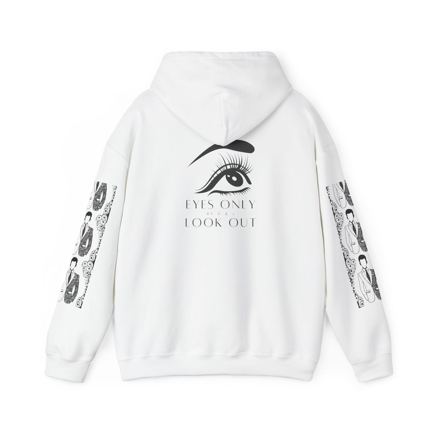 Hooded Sweatshirt - Eyes Only Look Out Exclusive No Face Suit and Eyes Design