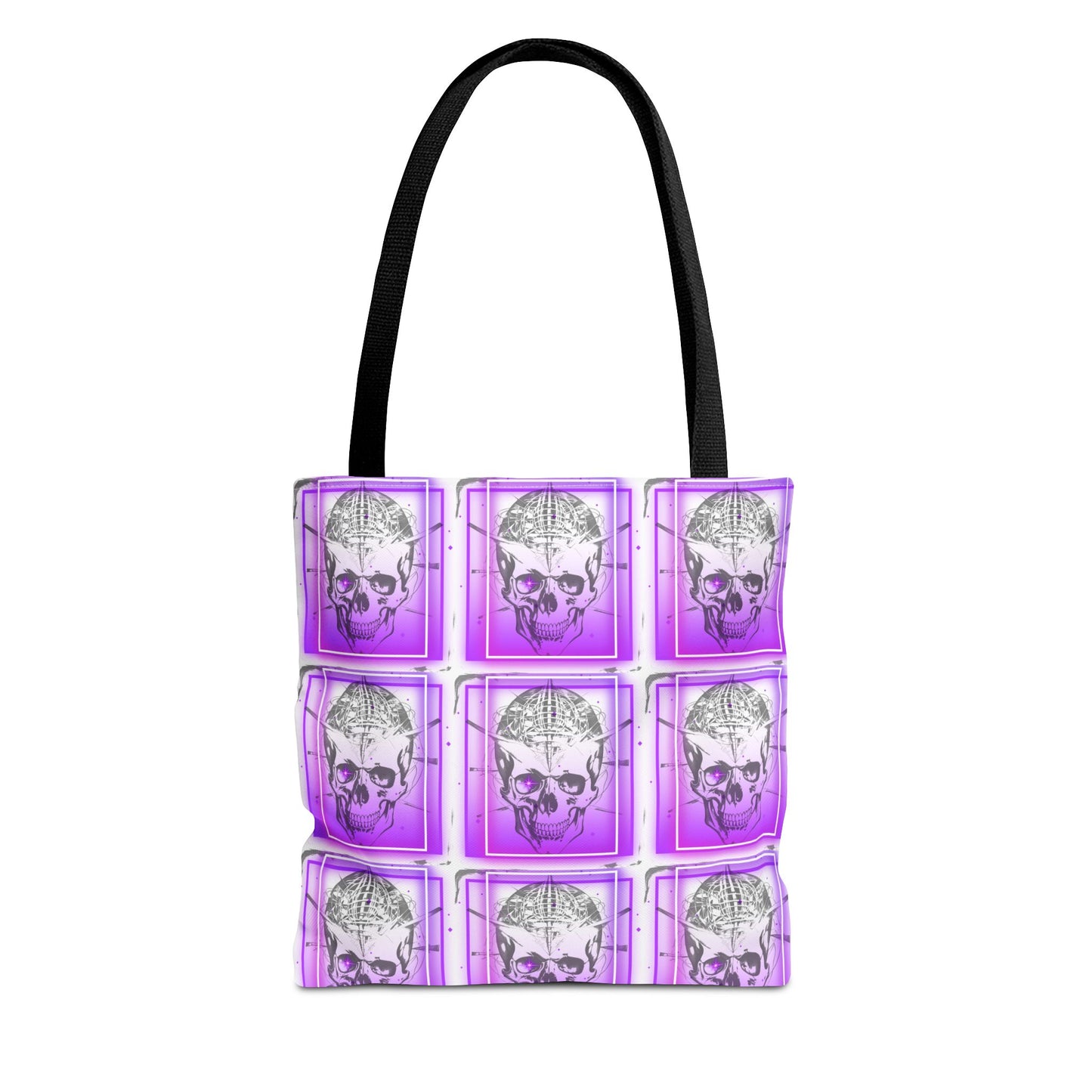 Gothic Skull Tote Bag - Stylish Eco-Friendly Shopping, Alternative Gothic Shoulder Bag, Reusable Skull Print Tote, Halloween Trick-or-Treat