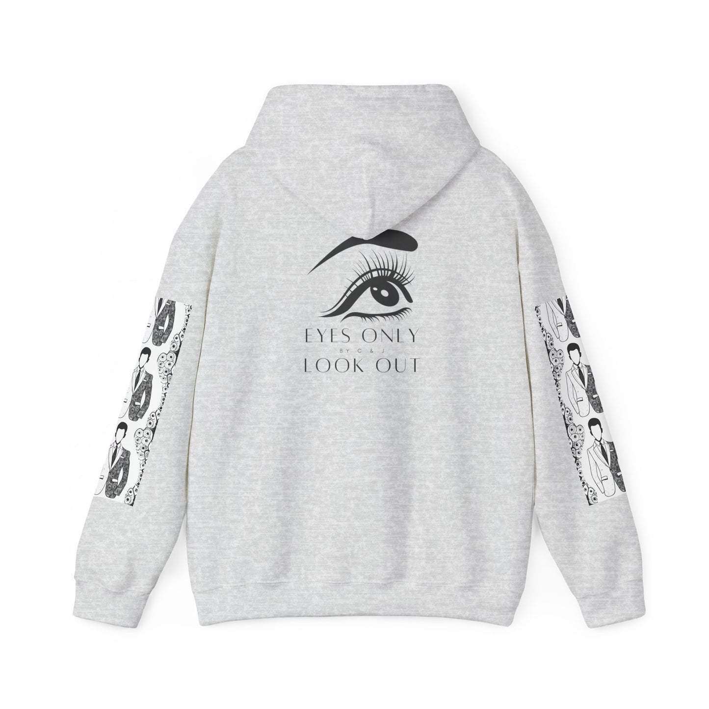 Hooded Sweatshirt - Eyes Only Look Out Exclusive No Face Suit and Eyes Design