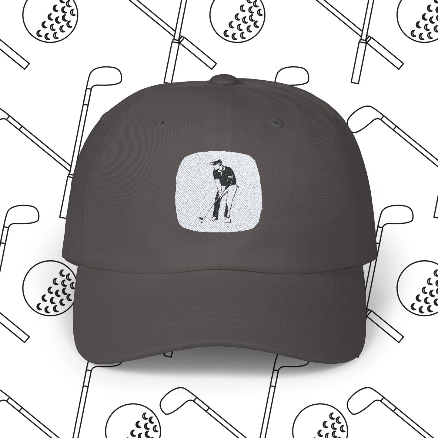 Embroidered Golf Dad Cap - Minimalistic Strap Back Hat for Men and Women, Adjustable - Perfect Gift for Golf Lovers, Classic Sporty