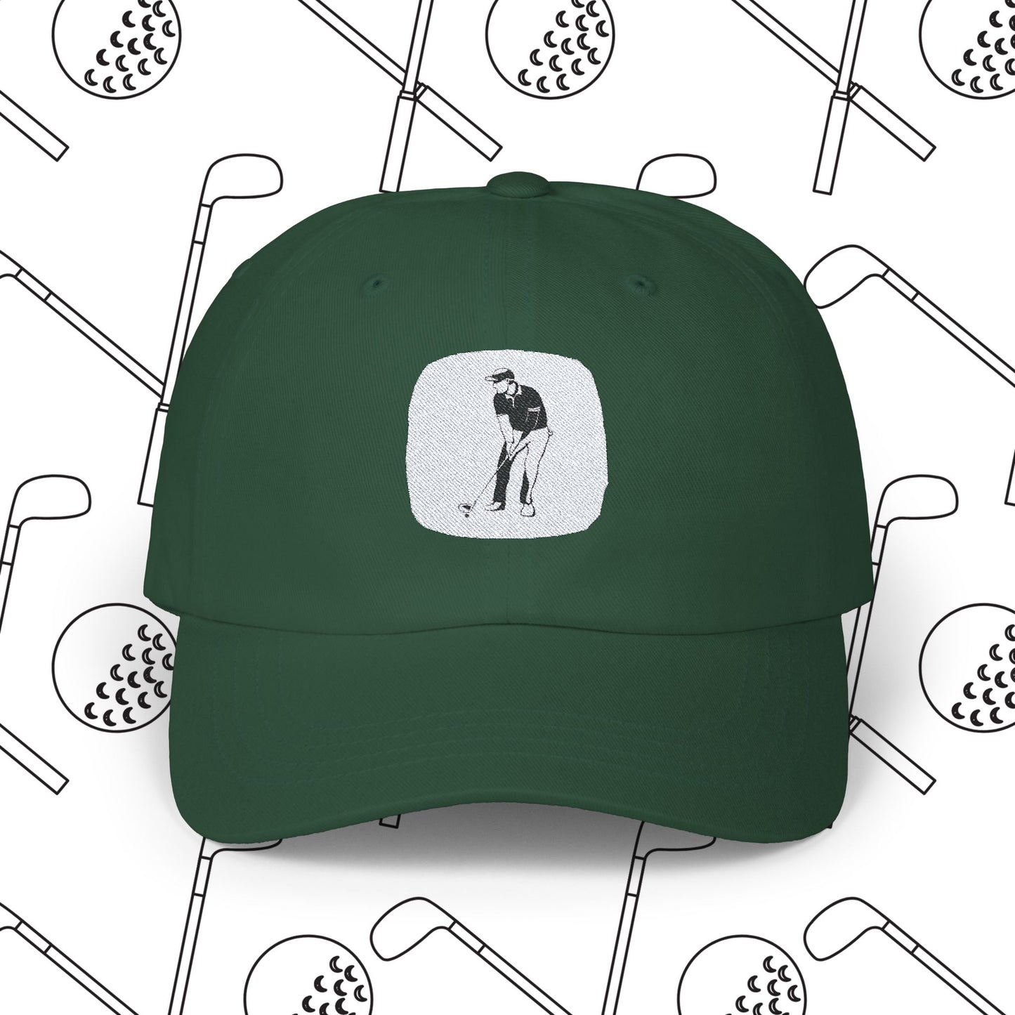 Embroidered Golf Dad Cap - Minimalistic Strap Back Hat for Men and Women, Adjustable - Perfect Gift for Golf Lovers, Classic Sporty